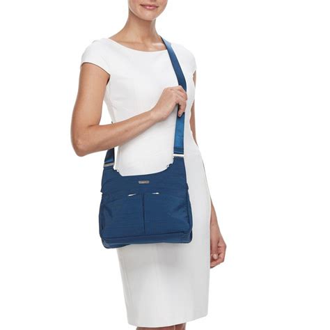 women's baggallini cross over crossbody bag with rfid blocking wristlet|baggallini crossover bag.